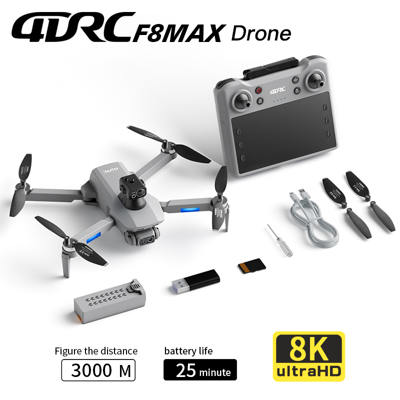 Drone Controller Screen - Drone Profesional F8 MAX GPS dengan