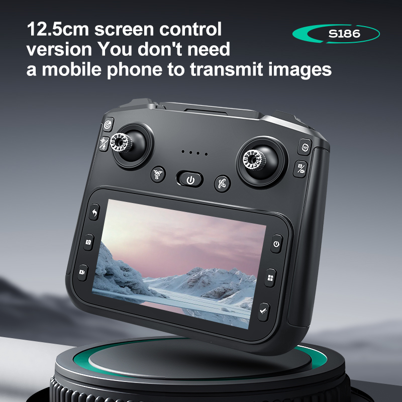Drone 2025 S186 Profesional 4K - Drone Controller Screen ulasan dan harga
